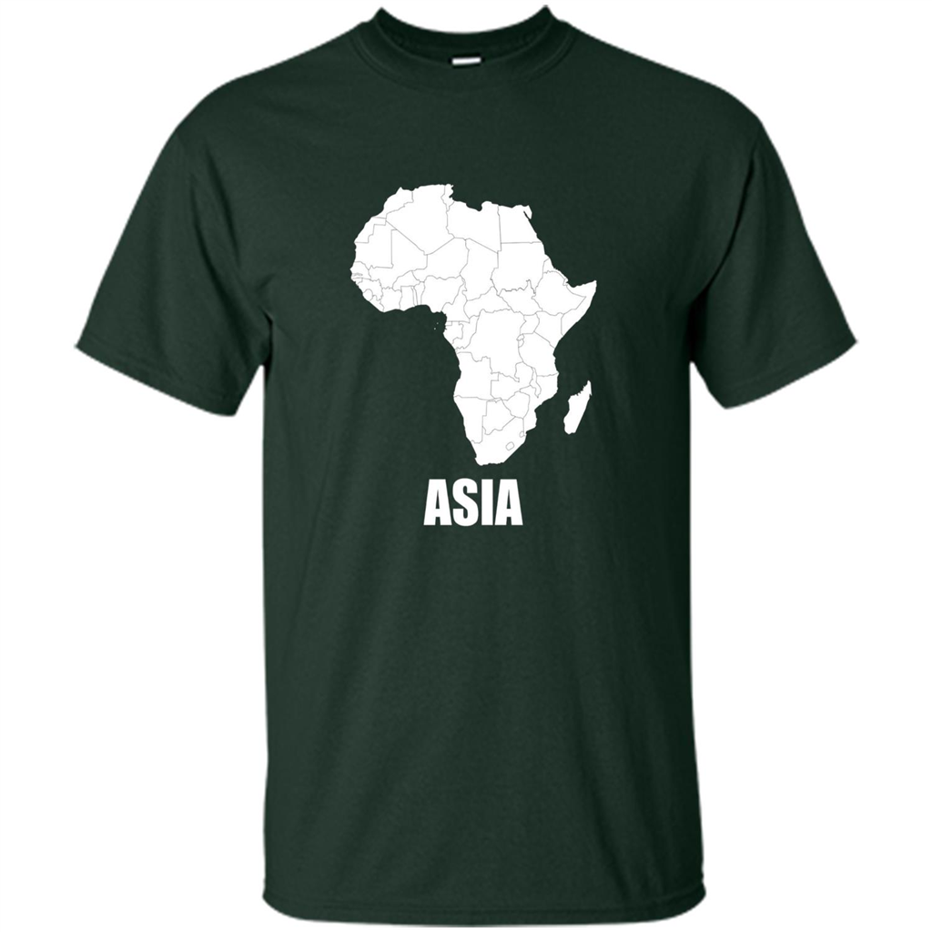 Africa Asia Funny t-shirts - Humor T-shirts Forest Green