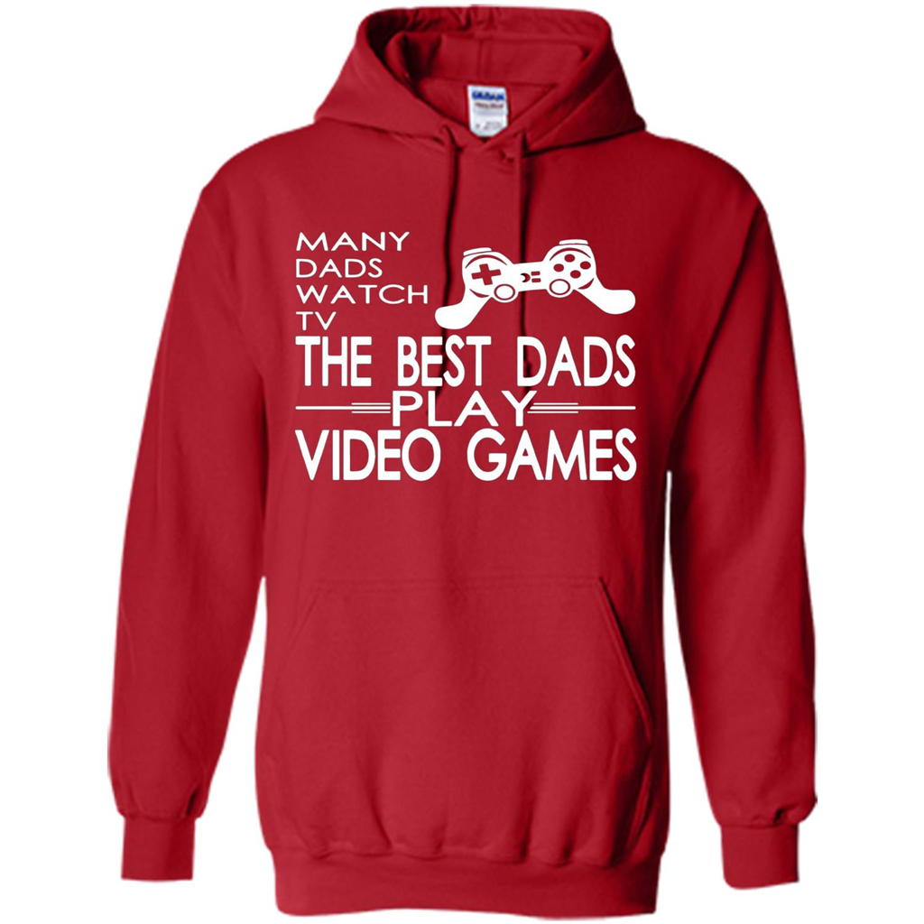 Gamer T-shirt The Best Dads Play Video Games Red