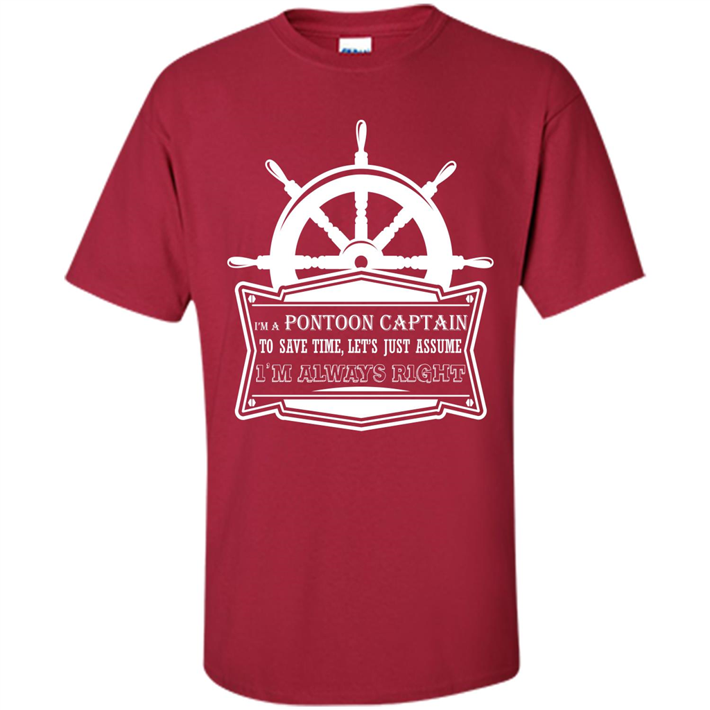 I'm A Pontoon Captain T-shirt Cardinal