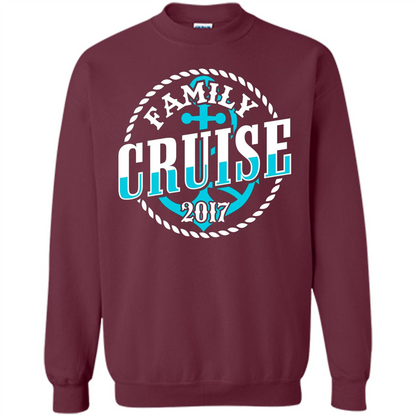 Family Cruise 2017 T-shirt Summer Vacation T-shirt Maroon