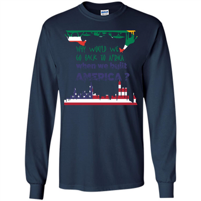Africa - America T-shirt Build America Navy