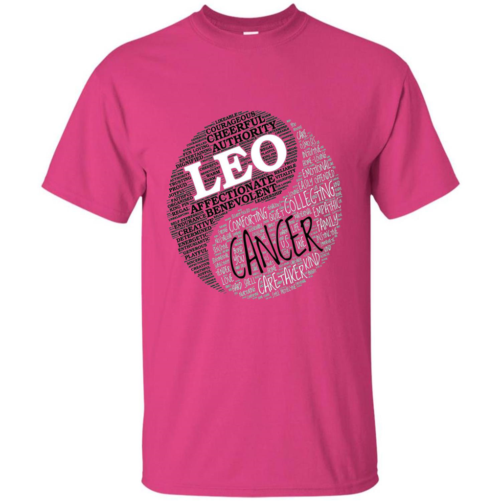 Zodiac Facts T-shirt Women Leo and Cancer T-shirt Heliconia