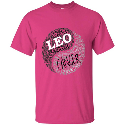 Zodiac Facts T-shirt Women Leo and Cancer T-shirt Heliconia