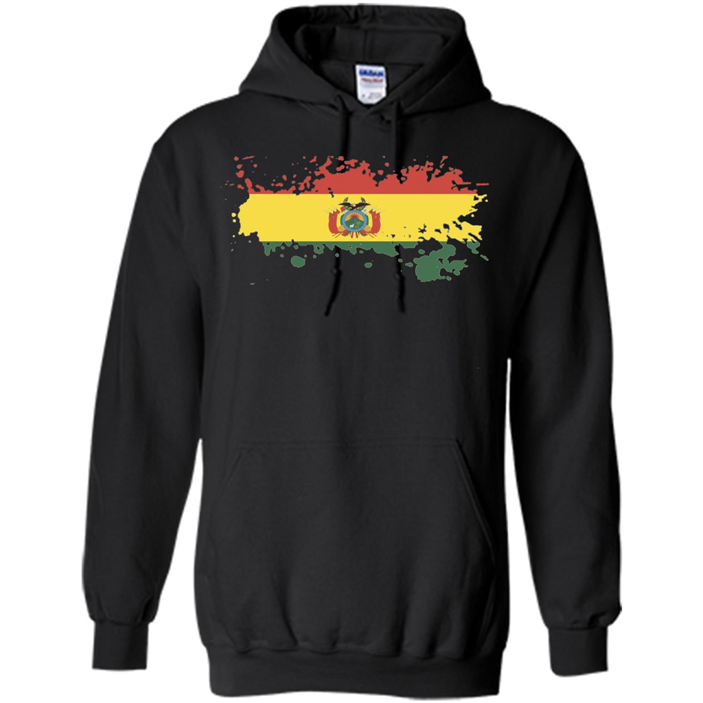 Flag of Bolivia Bolivian T-shirt Black