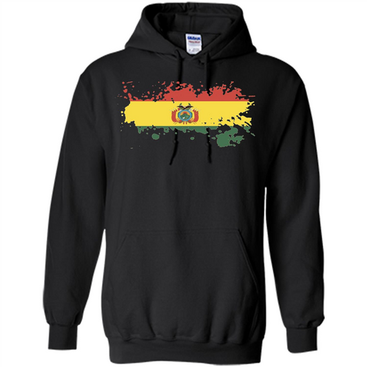Flag of Bolivia Bolivian T-shirt Black
