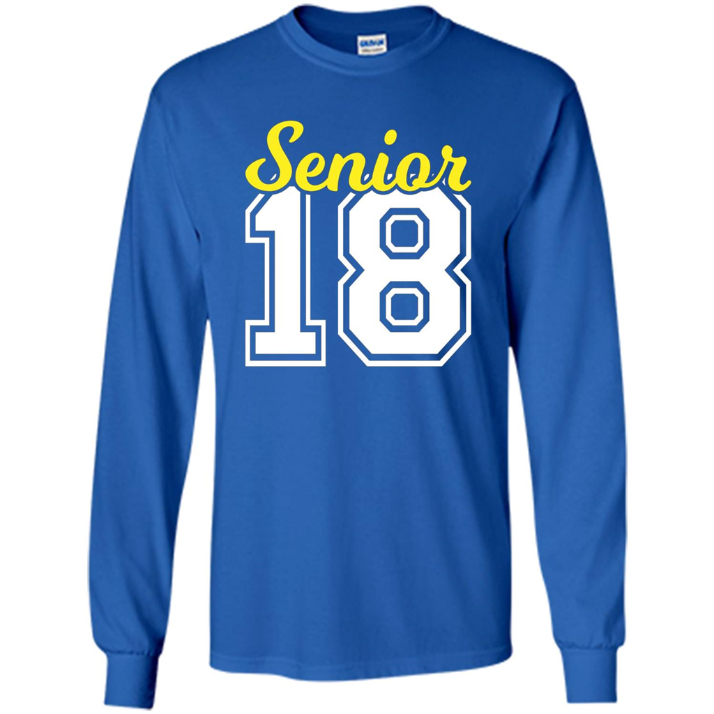 Senior Class of 2018 Jersey Style T-shirt Royal