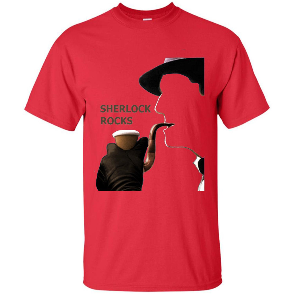 Sherlock Rocks T-shirt Red