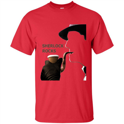 Sherlock Rocks T-shirt Red