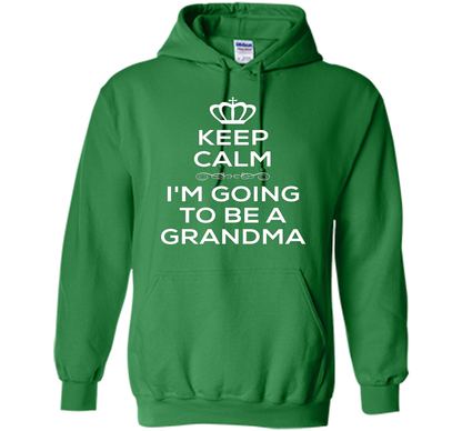 Keep Calm I'm Going To Be A Grandma T Shirt Pregnancy . t-shirt Irish Green