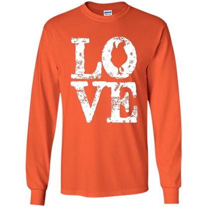Chickens T-shirt I Love Chickens T-Shirt Orange