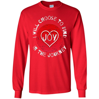 Christian T-shirt I Choose To Find Joy In My Journey Red