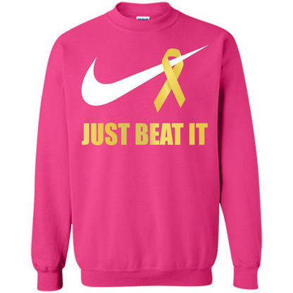 Cancer Awareness T-shirt Just Beat It T-shirt Heliconia
