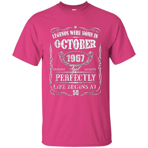 Legends Were Born In October 1967 T-shirt