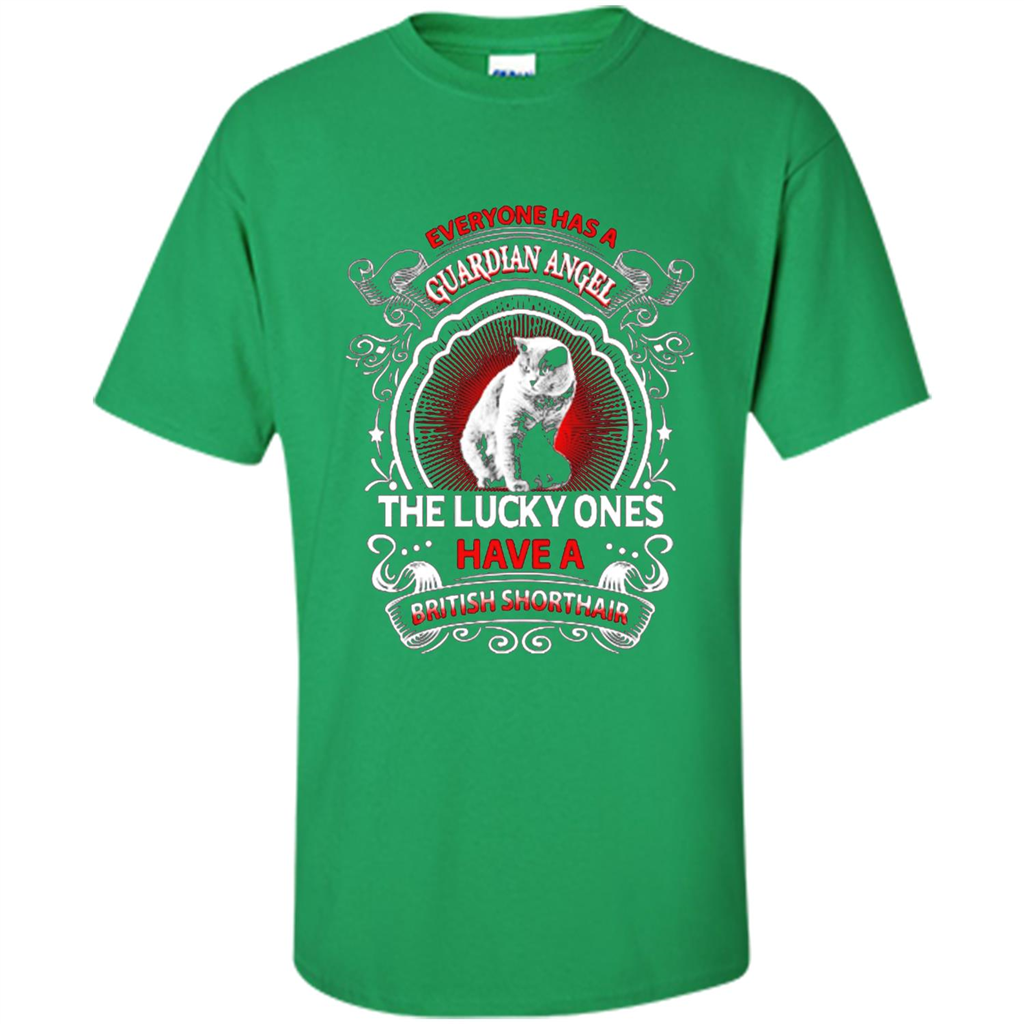 British Shorthair T-shirt The Lucky Ones Irish Green