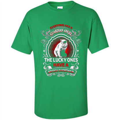 British Shorthair T-shirt The Lucky Ones Irish Green