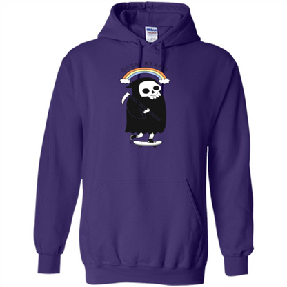 Grin Reaper Rainbow T-shirt Purple
