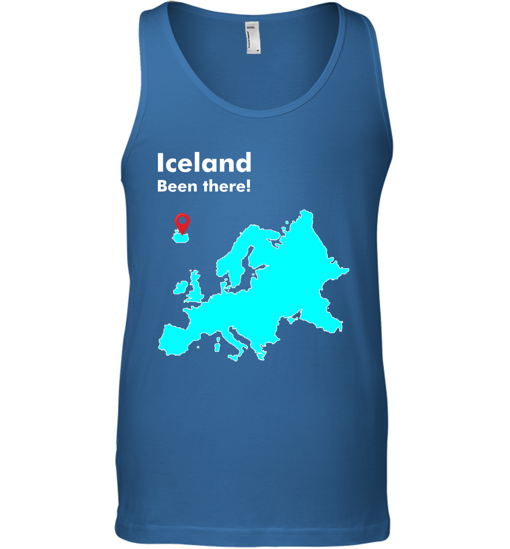 Iceland Been There Map Shirt Tank Top Tank Top Royal