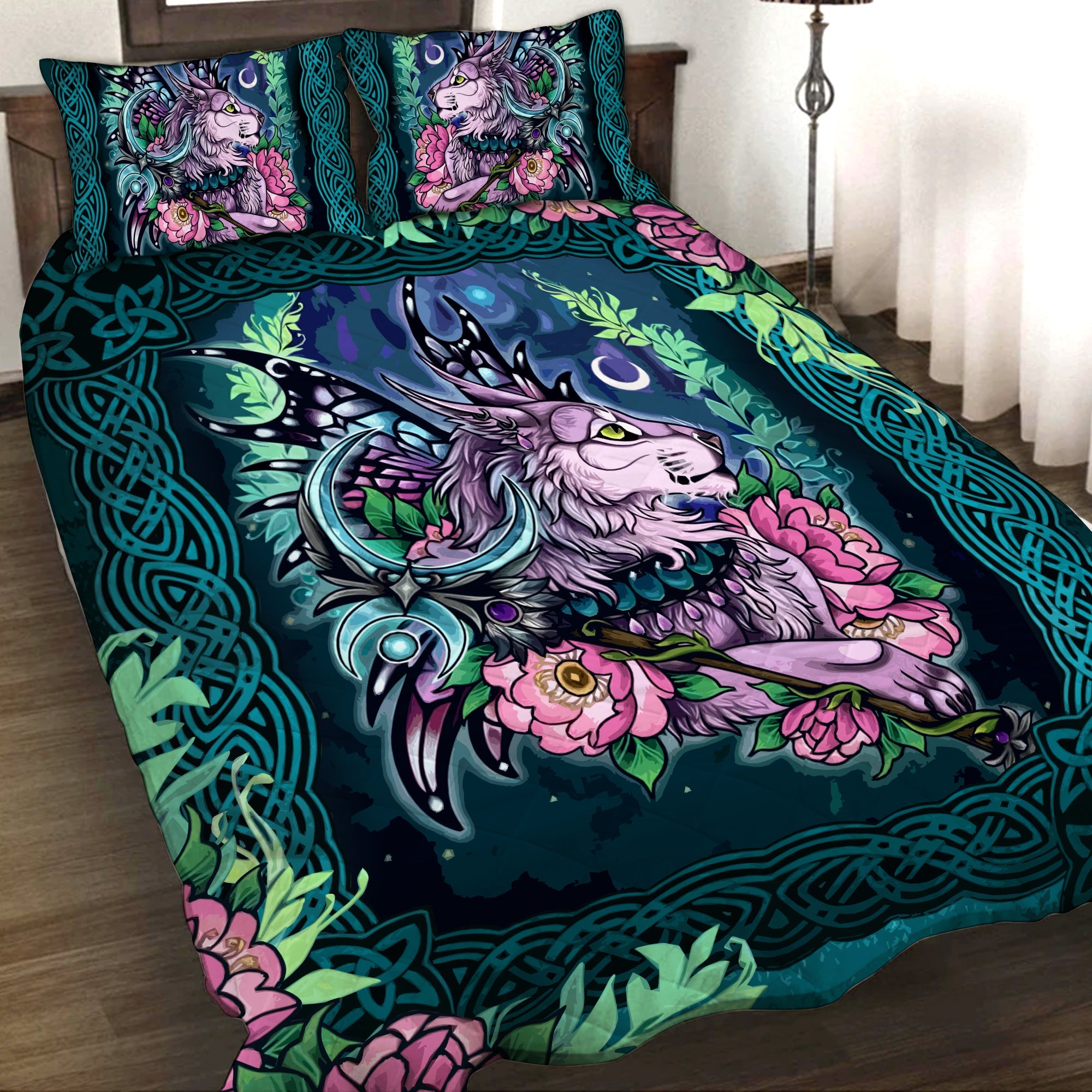 World of Warcraft - The Fairy Wings And Magic Cat 3D Quilt Set Quilt Set Twin (150x180CM) 
