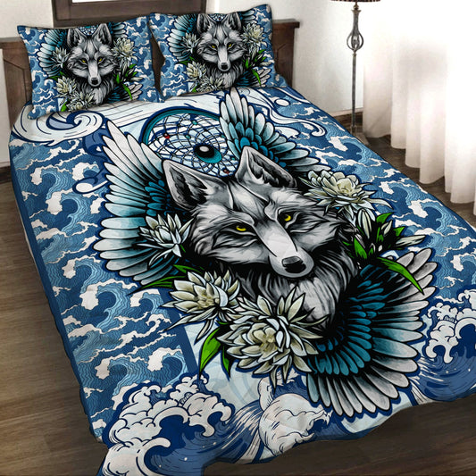 Aesthetic Fox 3D Quilt Set Quilt Set