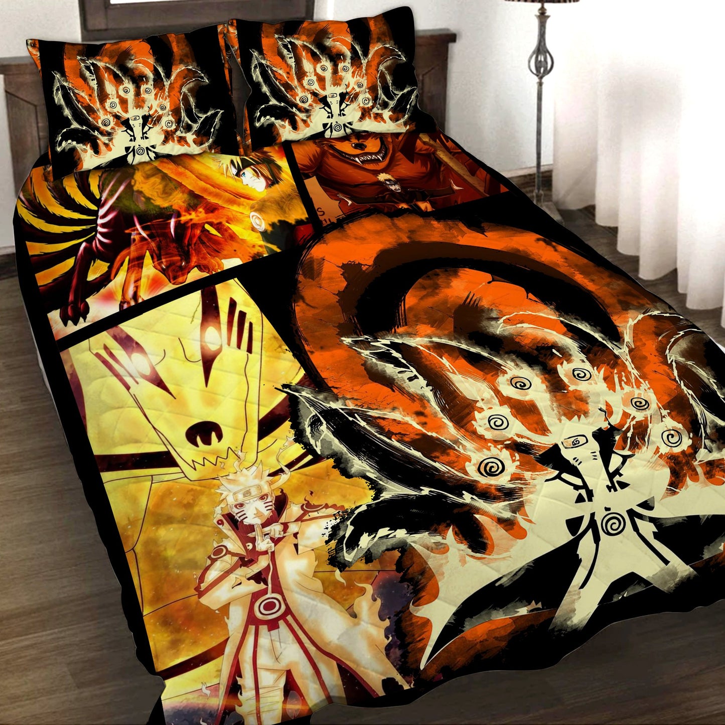 Naruto Hokage 3D Quilt Bed Set Quilt Set