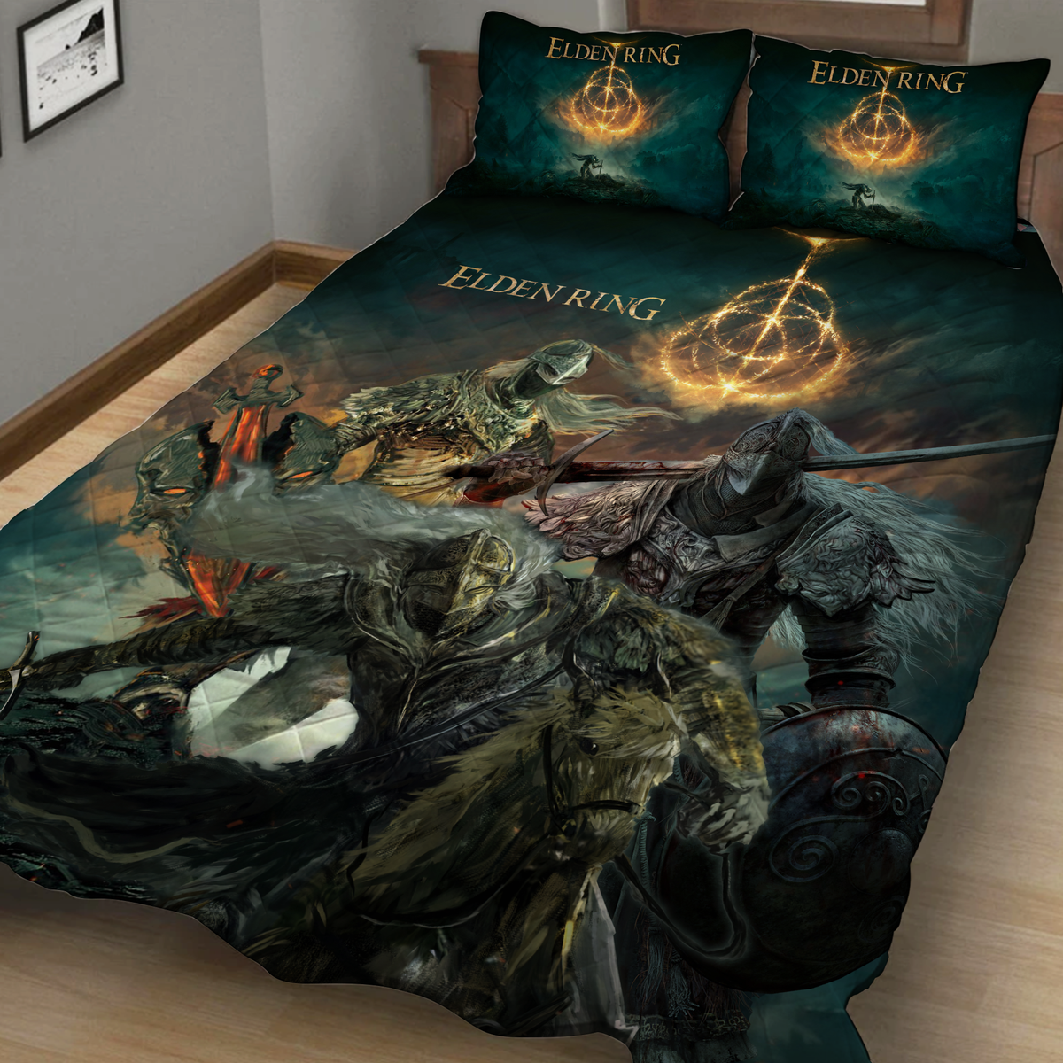 Elden Ring Video Game Quilt Blanket Quilt Set - WackyTee