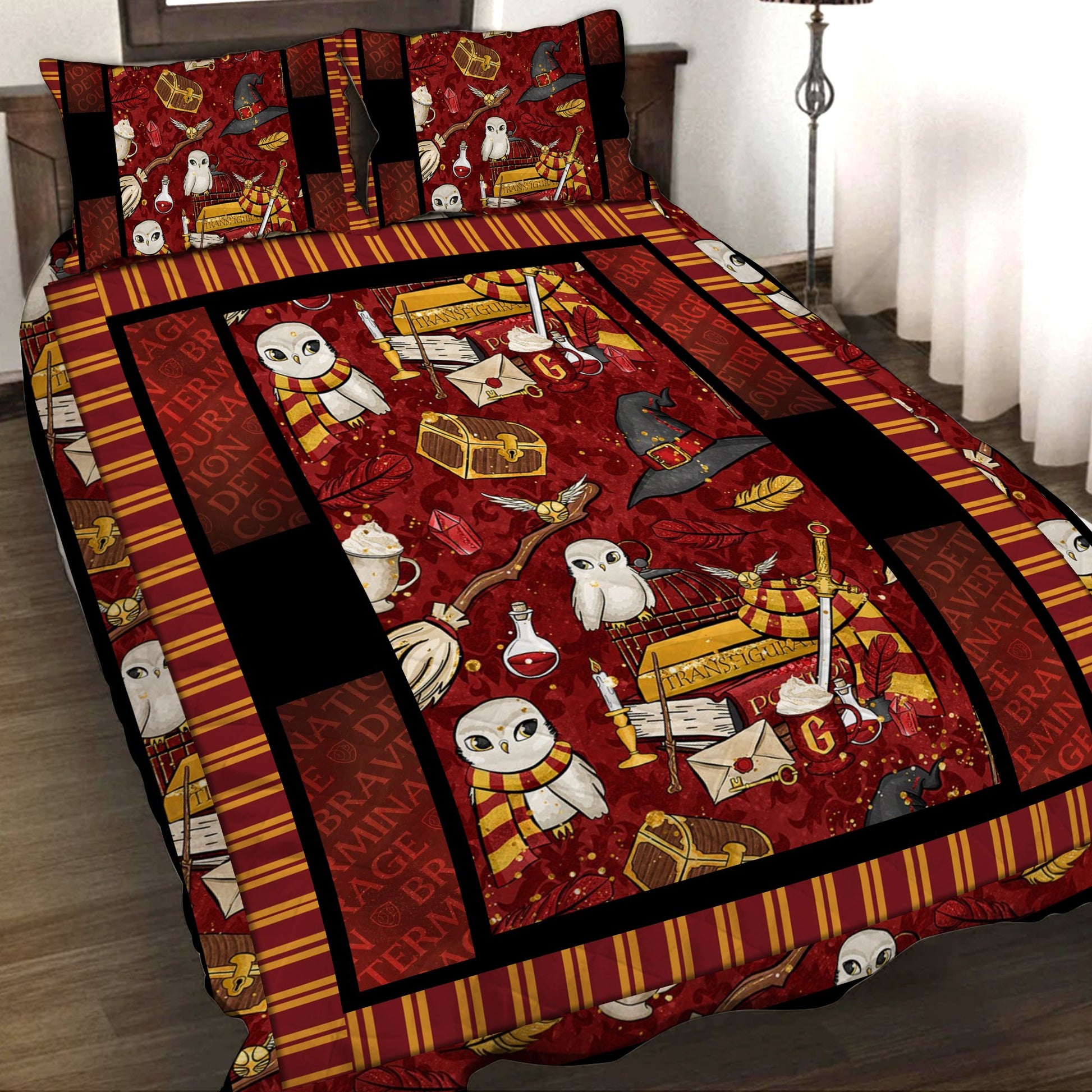 Harry Potter Gryffindor 3D Quilt Set