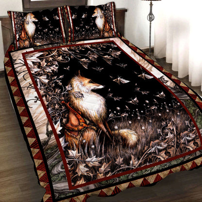Aesthetic Fox 3D Quilt Set Quilt Set