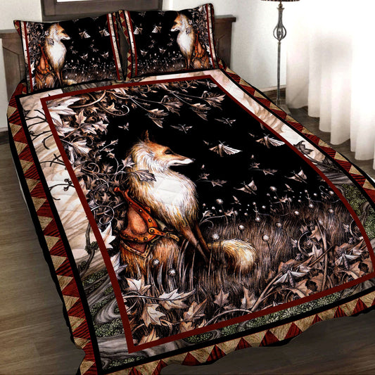 Aesthetic Fox 3D Quilt Set Quilt Set