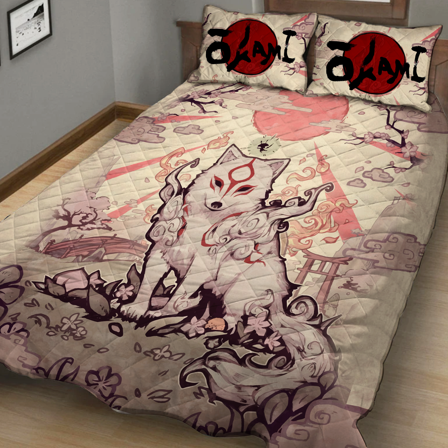 Okami 3D Quilt Set King (230x260CM)