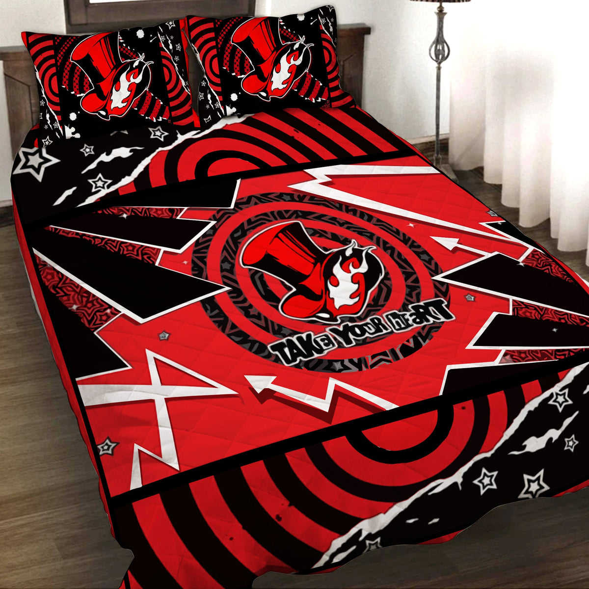 Persona 5 Phantom Thieves Take Your Heart Symbol 3D Quilt Set Quilt Set