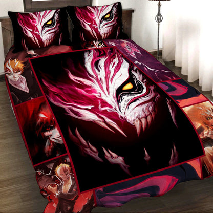 Bleach Ichigo Kurosaki Mask 3D Quilt Bed Set Quilt Set