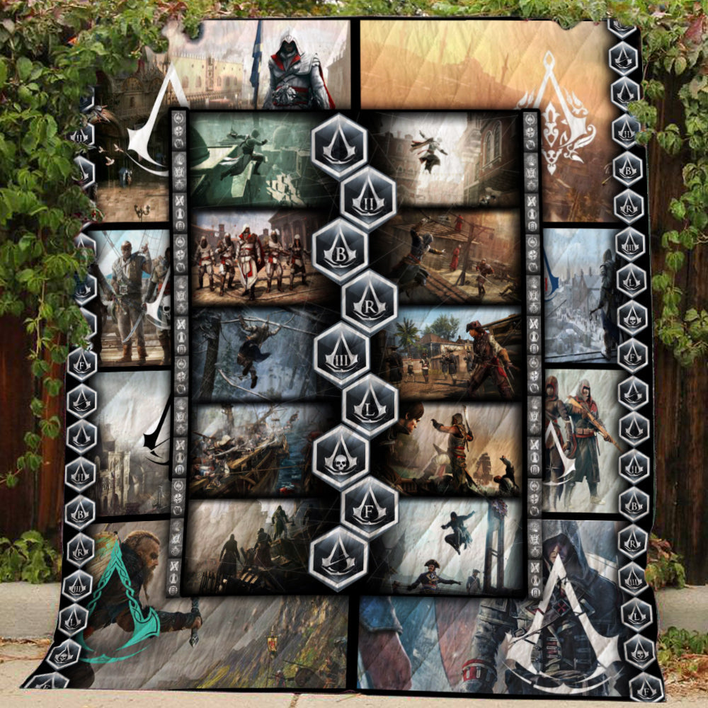 Assassin's Creed All Games 3D Quilt Set Single Quilt