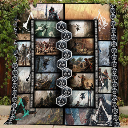 Assassin's Creed All Games 3D Quilt Set Single Quilt