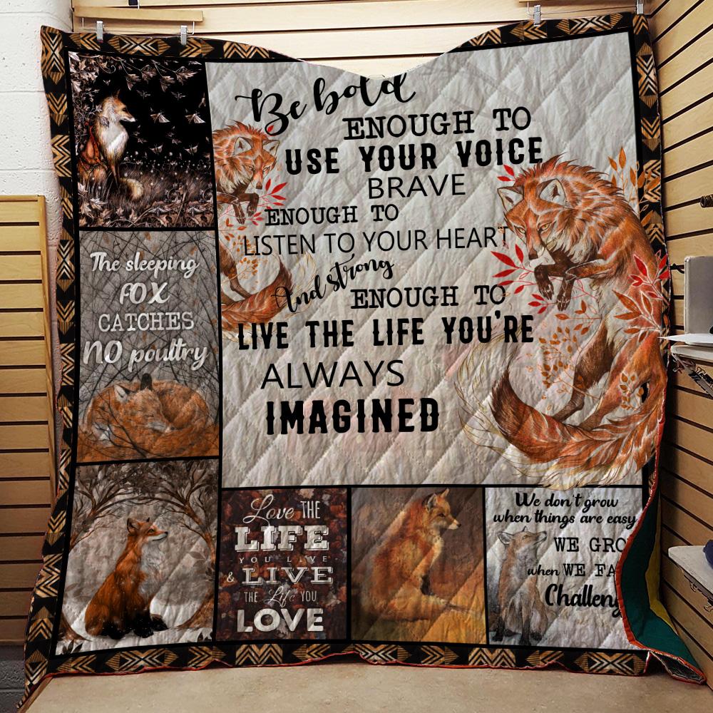 Fox Quilt Bed Set Single Quilt