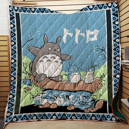 Totoro 3D Quilt Set Single Quilt