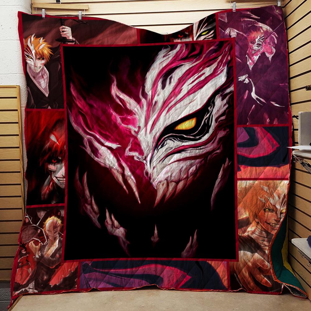 Bleach Ichigo Kurosaki Mask 3D Quilt Bed Set Single Quilt