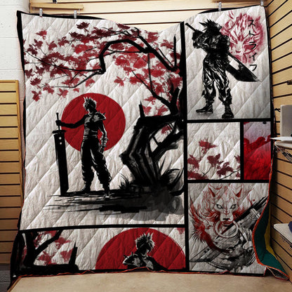 Final Fantasy 7 New 3D Quilt Set Single Quilt
