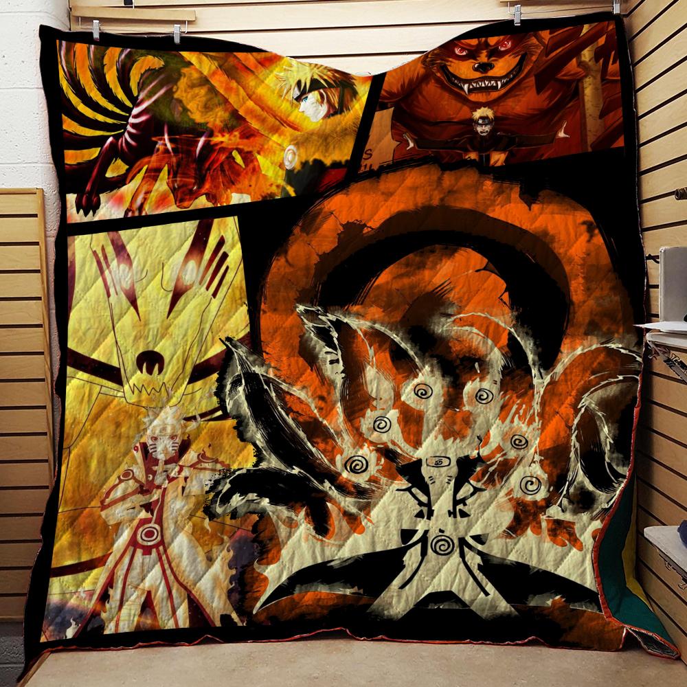 Naruto Hokage 3D Quilt Bed Set Single Quilt