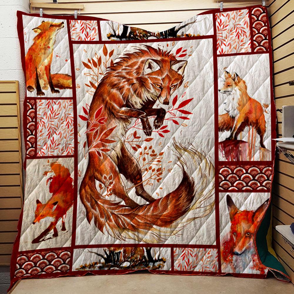 Fox 3D Quilt Bed Set Single Quilt