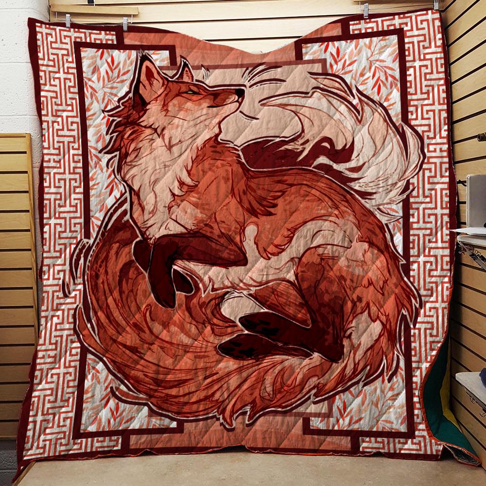 Fox 3D Quilt Set Single Quilt