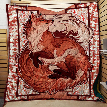 Fox 3D Quilt Set Single Quilt