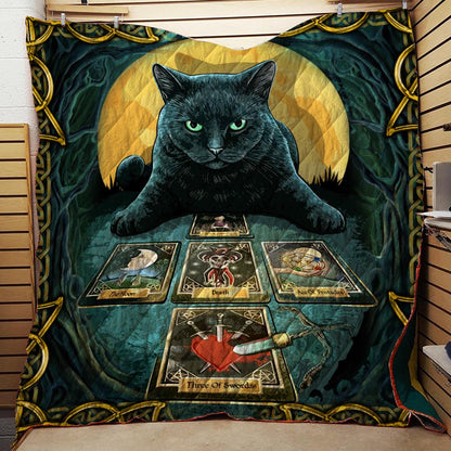 Cat Tarot Redear 3D Quilt Set Single Quilt