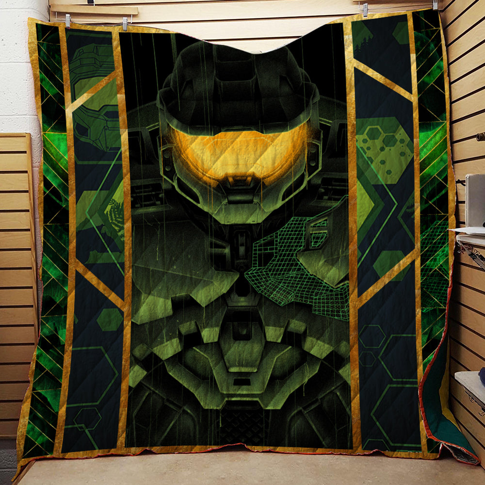 Halo 3D Quilt Set Single Quilt