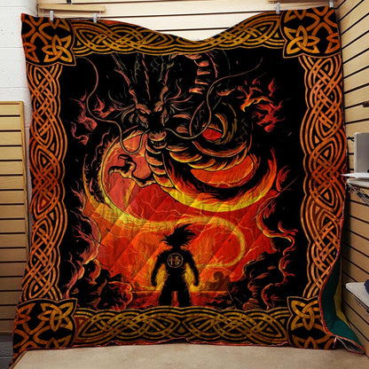 Dragon Ball Goku 3D Quilt Set Single Quilt