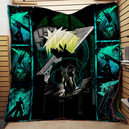 Final Fantasy Cloud Strife 3D Quilt Set Single Quilt
