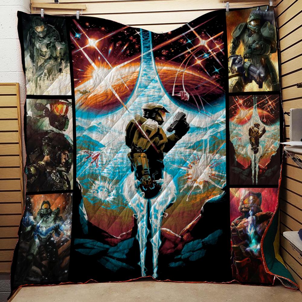 Halo New 3D Quilt Set Single Quilt