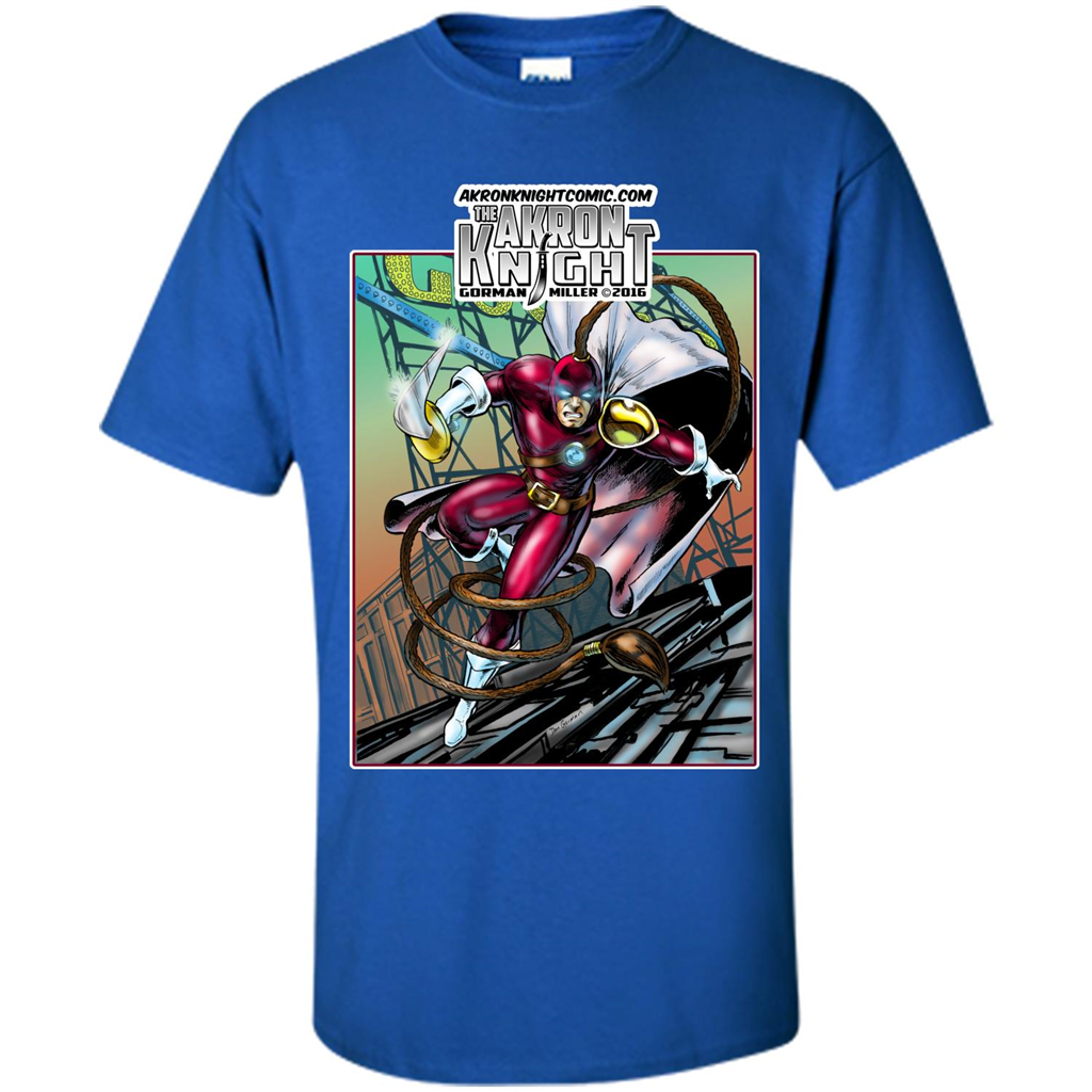 The Akron Knight Comic T-shirt Royal