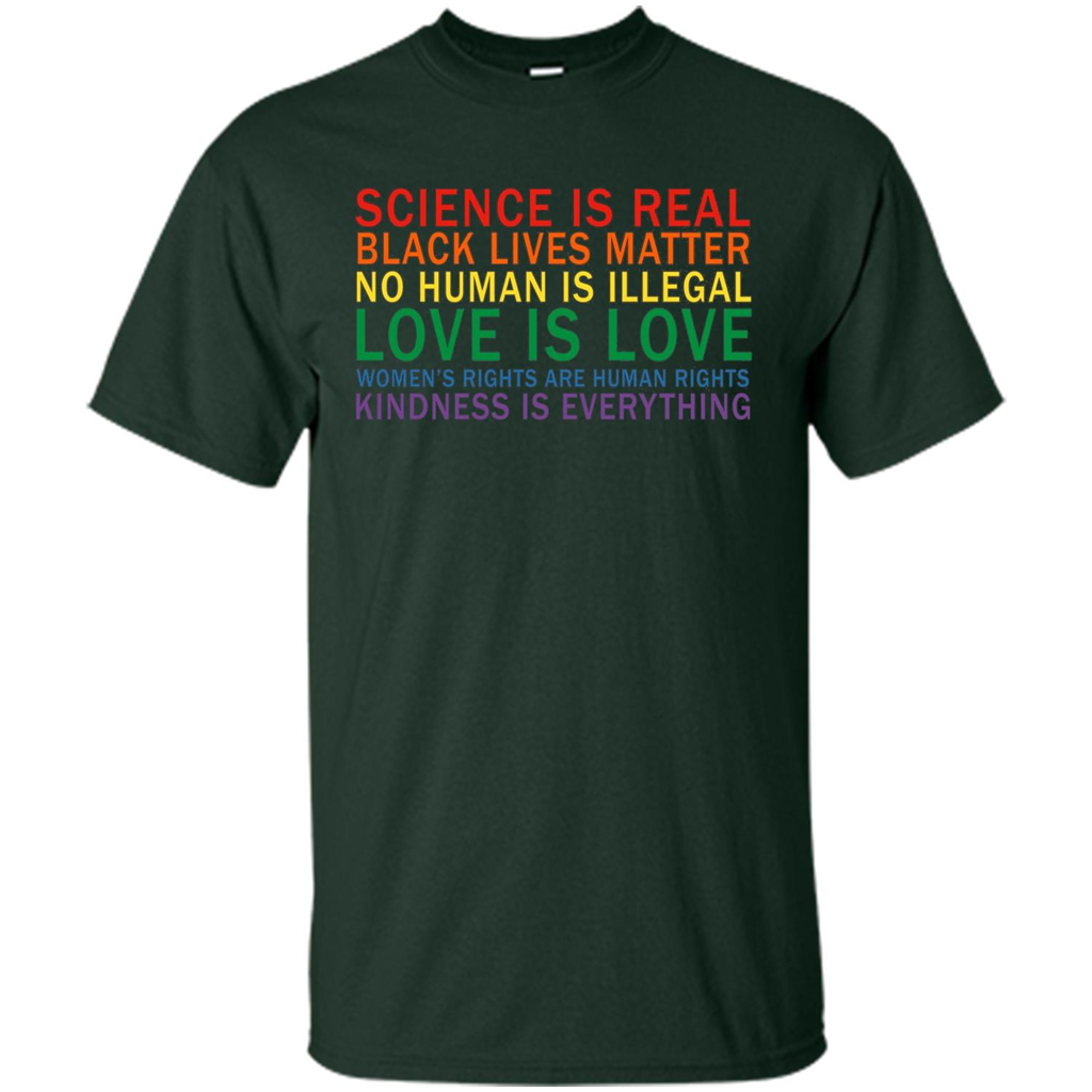 Science Is Real Black Lives Matter Shirt Forest Green