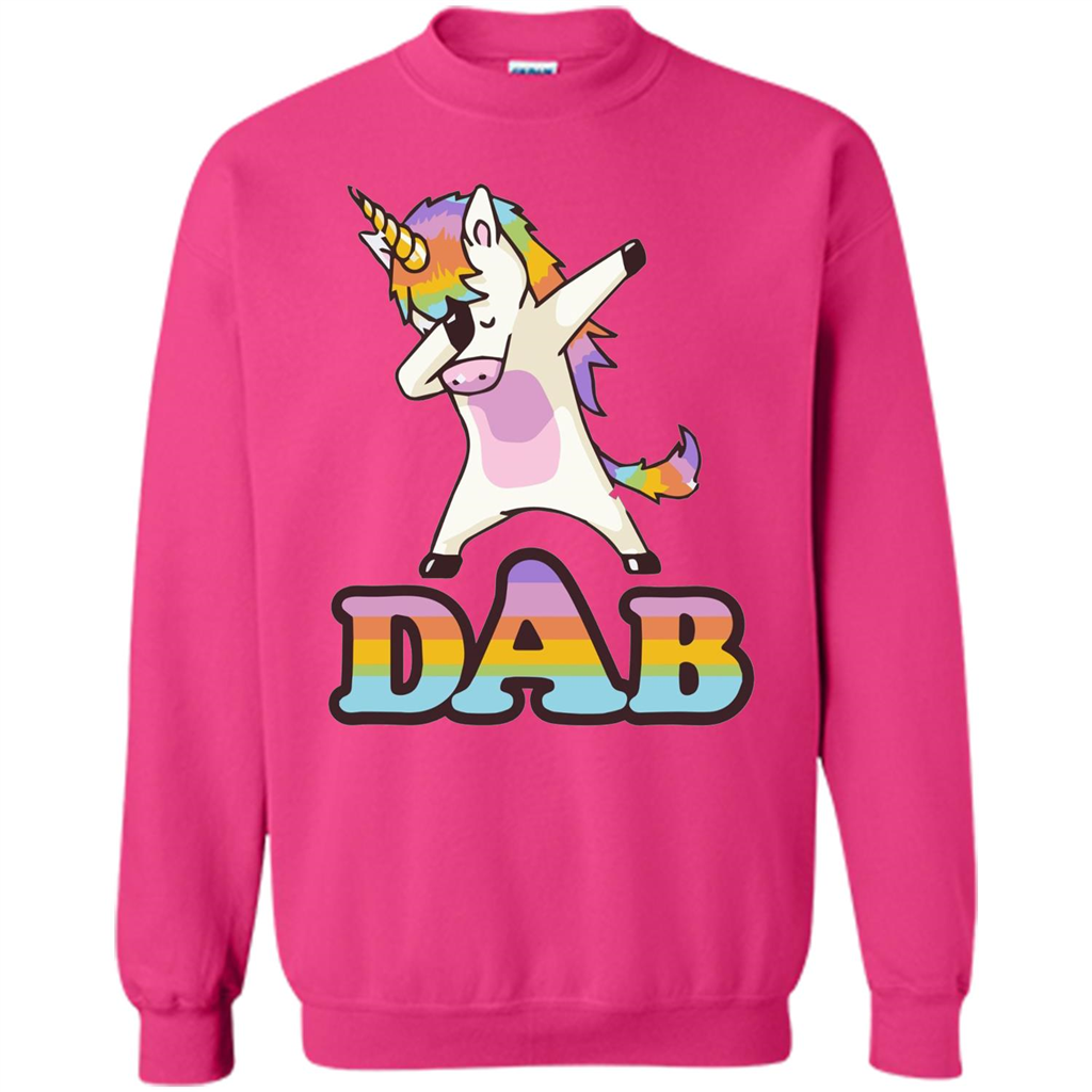 Cute Unicorn Dabbing T-shirt Heliconia