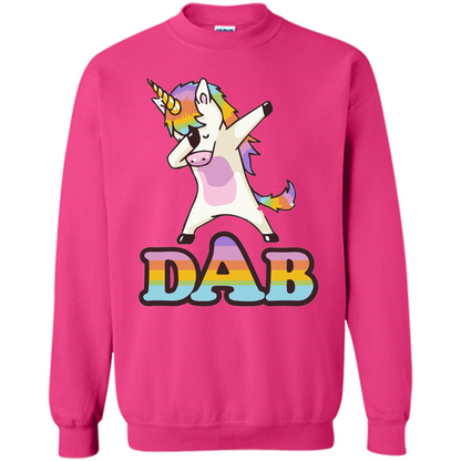 Cute Unicorn Dabbing T-shirt Heliconia